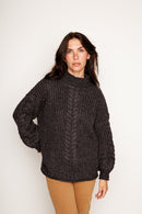 Sweater Treguaco Orgánico Negro Mujer-1