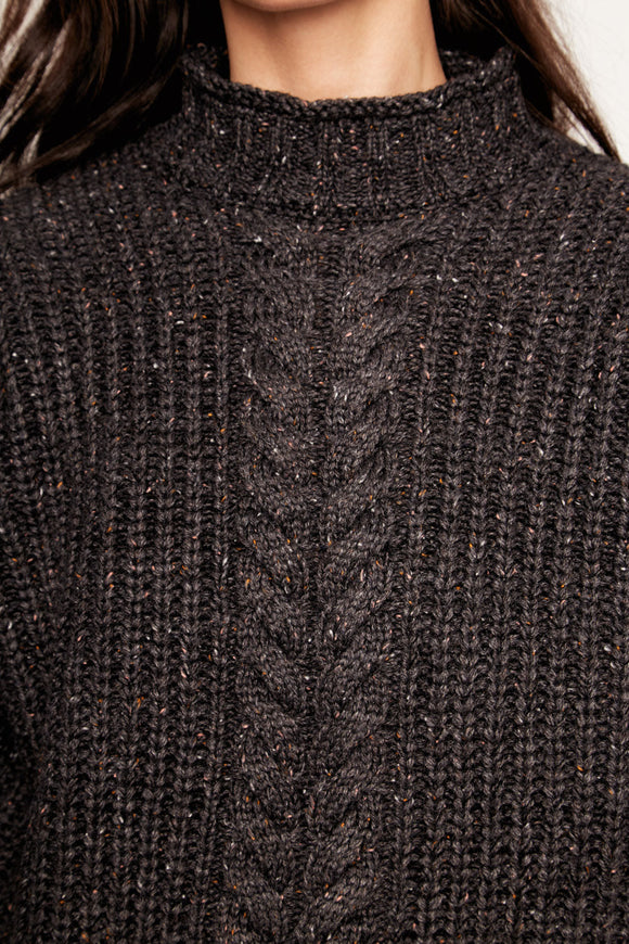 Sweater Treguaco Orgánico Negro Mujer