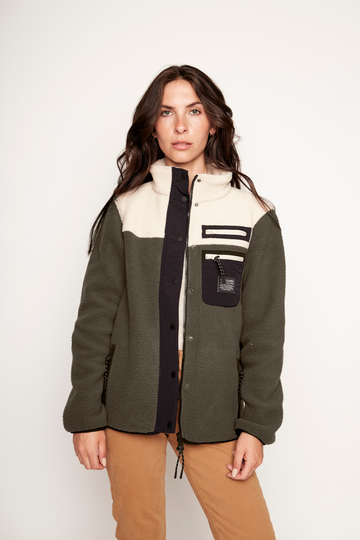 Polar Tambo Reciclada Verde Militar Mujer