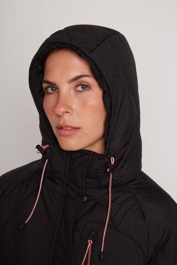 Parka Tramontana Reciclada Negra Mujer