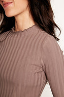 Polera Opalo Orgánica Café Mujer-4