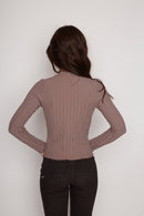 Polera Opalo Orgánica Café Mujer-5
