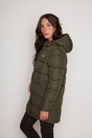 Parka Super Essential Puffa Reciclada Verde Mujer-3