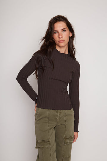 Polera Opalo Orgánica Grafito Mujer