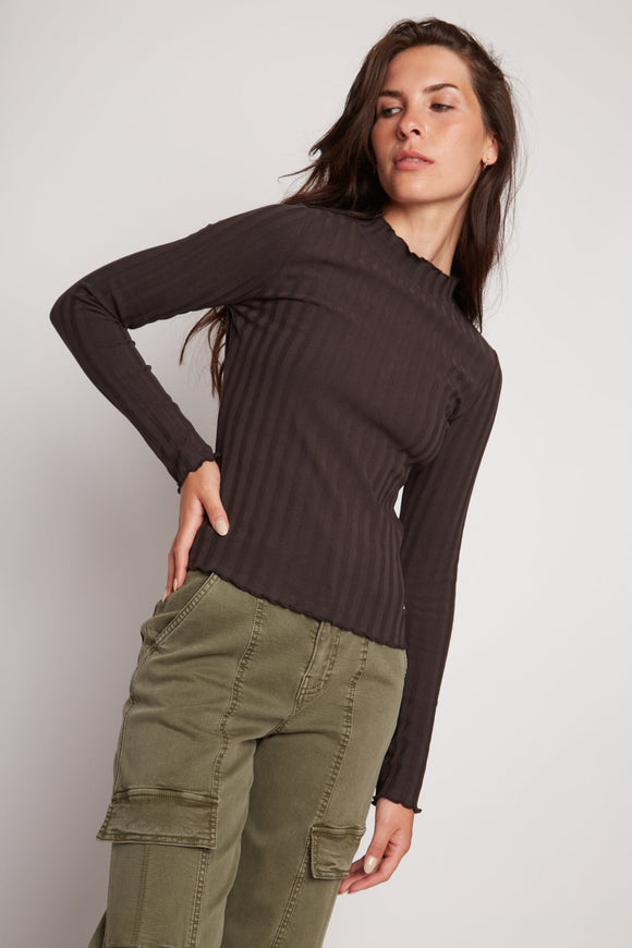 Polera Opalo Orgánica Grafito Mujer