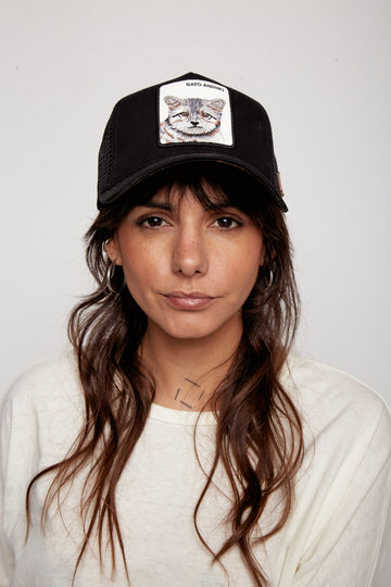 Jockey Gato Andino Algodón Orgánico Negro - 0