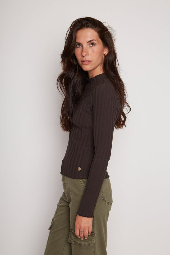 Polera Opalo Orgánica Grafito Mujer