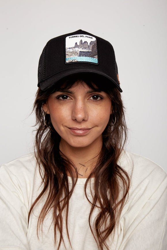 Jockey Torres del Paine Algodón Orgánico Negro