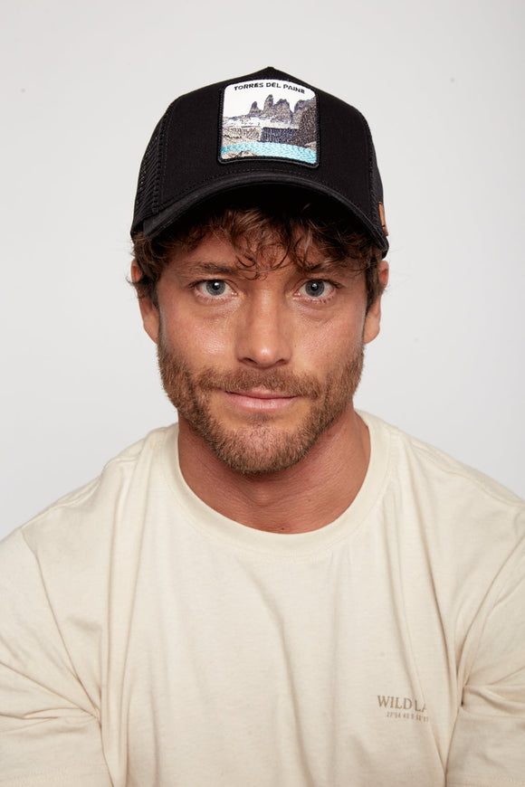 Jockey Torres del Paine Algodón Orgánico Negro