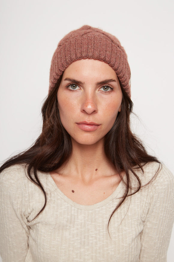 Gorro Cabos Reciclado Terracota