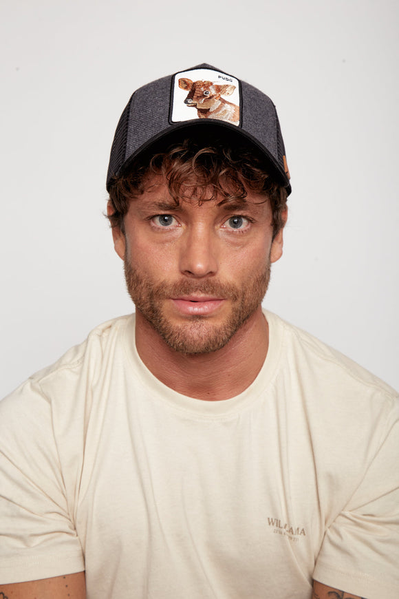Jockey Animal Trucker Pudú Gris