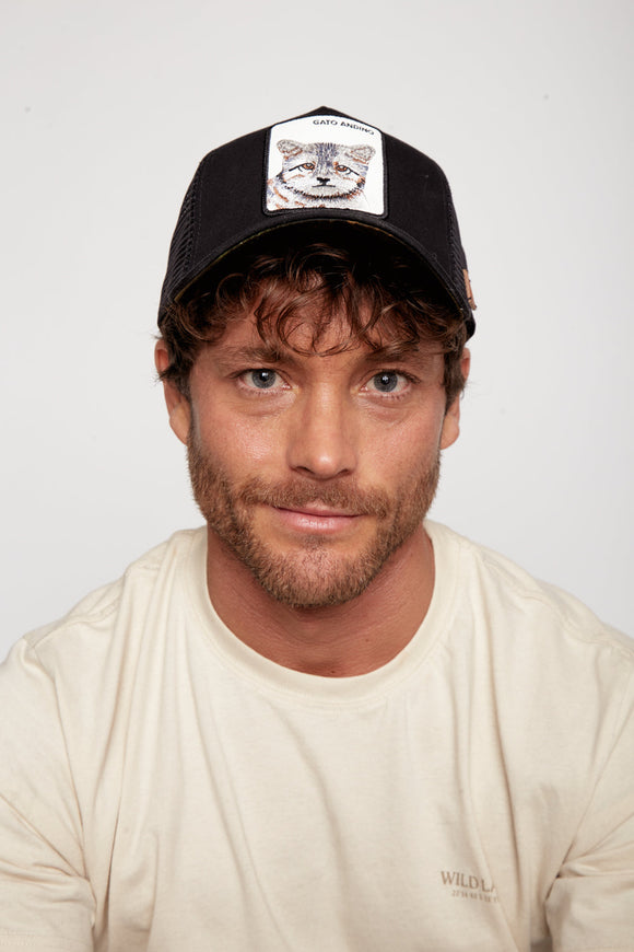 Jockey Gato Andino Algodón Orgánico Negro