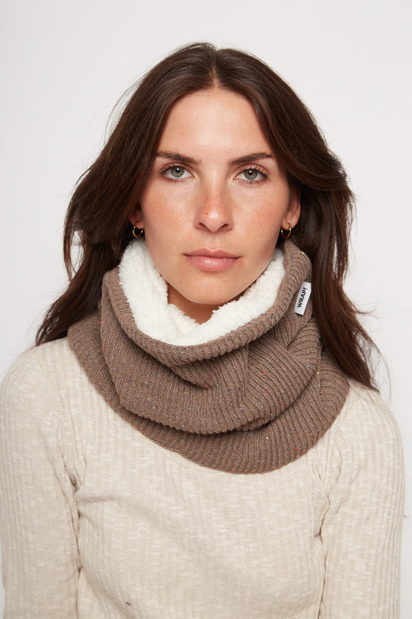 Cuello Lua Reciclado Café