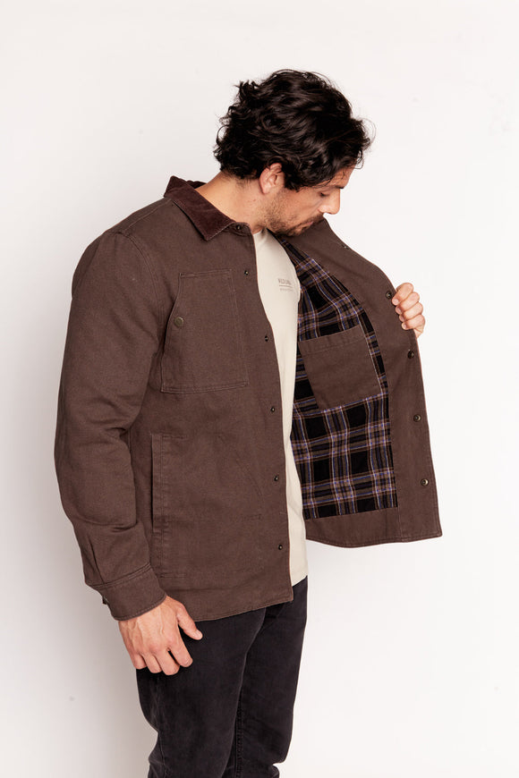 Chaqueta Roble Orgánico Café Hombre