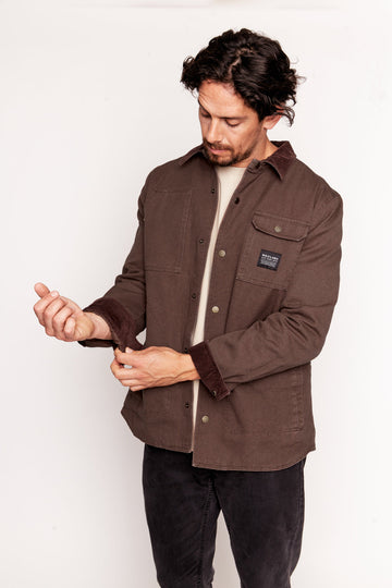 Chaqueta Roble Orgánico Café Hombre