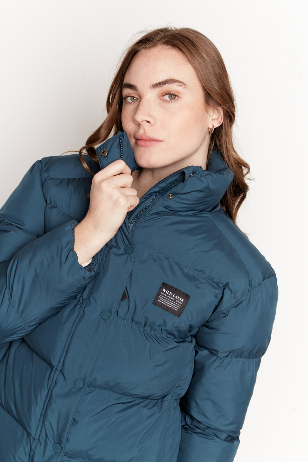 Parka Essential Reciclada Petroleo Mujer