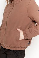 Parka Silveria Orgánica Café Mujer-5