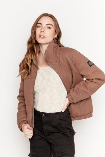 Parka Silveria Orgánica Café Mujer