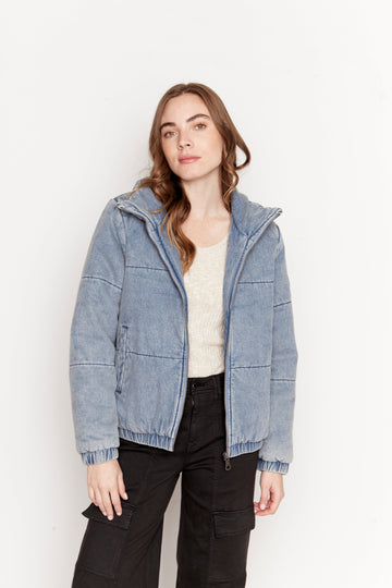 Parka Silveria Orgánica Denim Mujer - 0