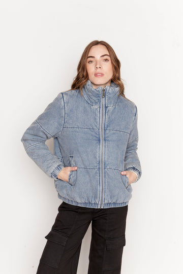 Parka Silveria Orgánica Denim Mujer