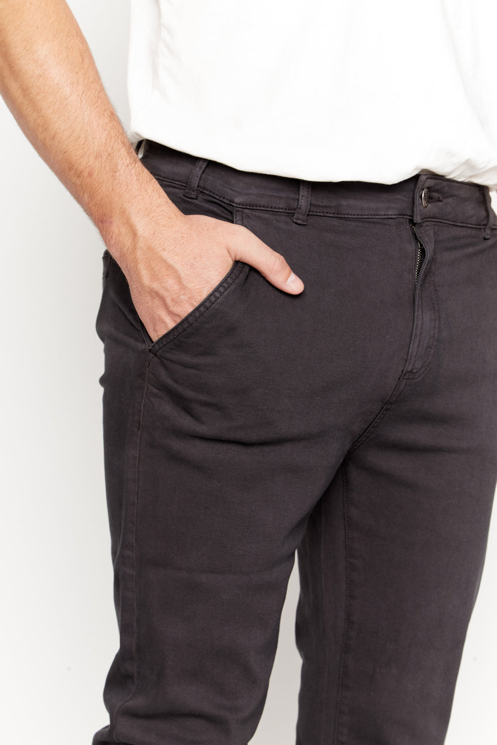 Pantalón Danel Orgánico Negro Hombre - 0