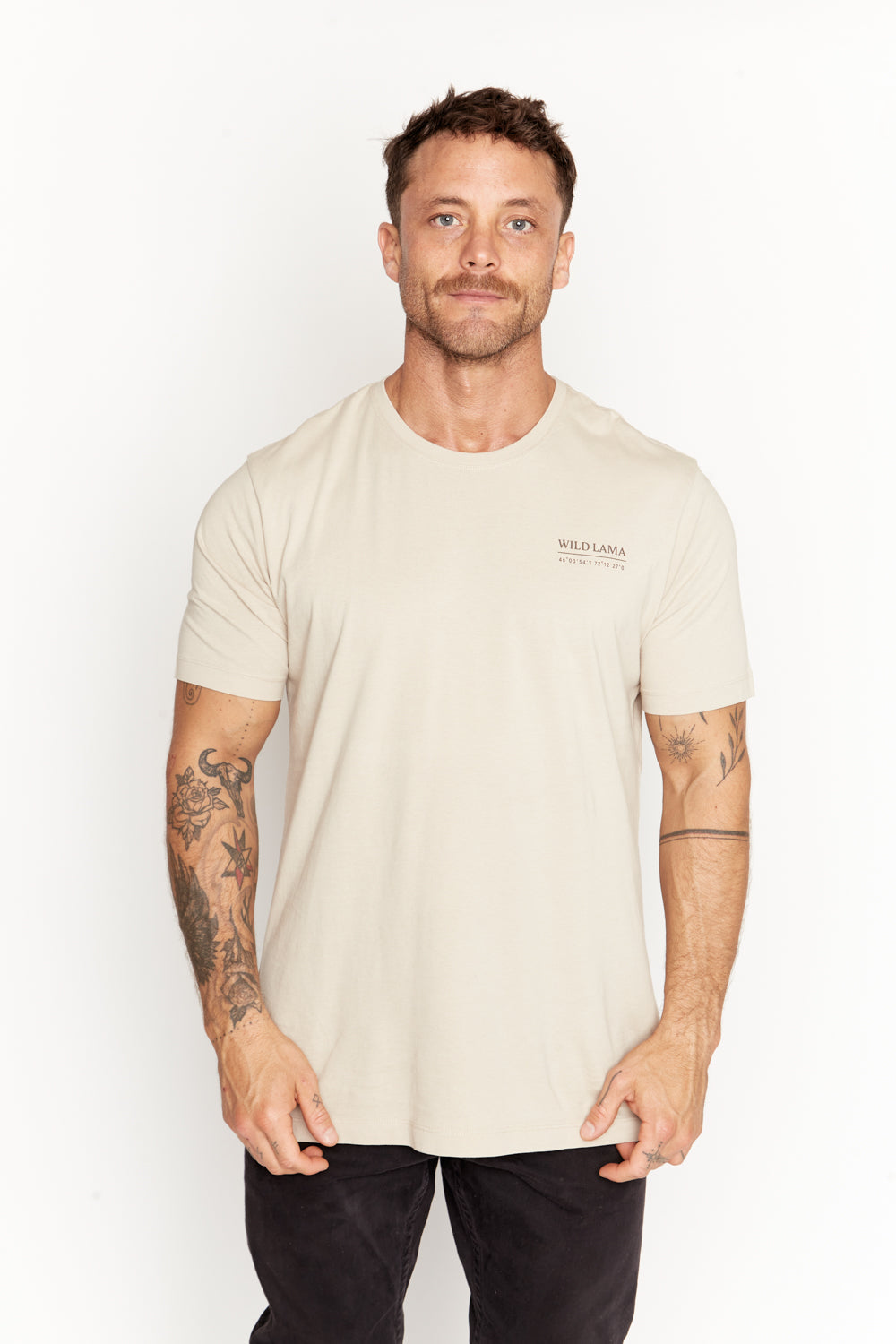 Polera Vetiver Orgánica Beige Hombre