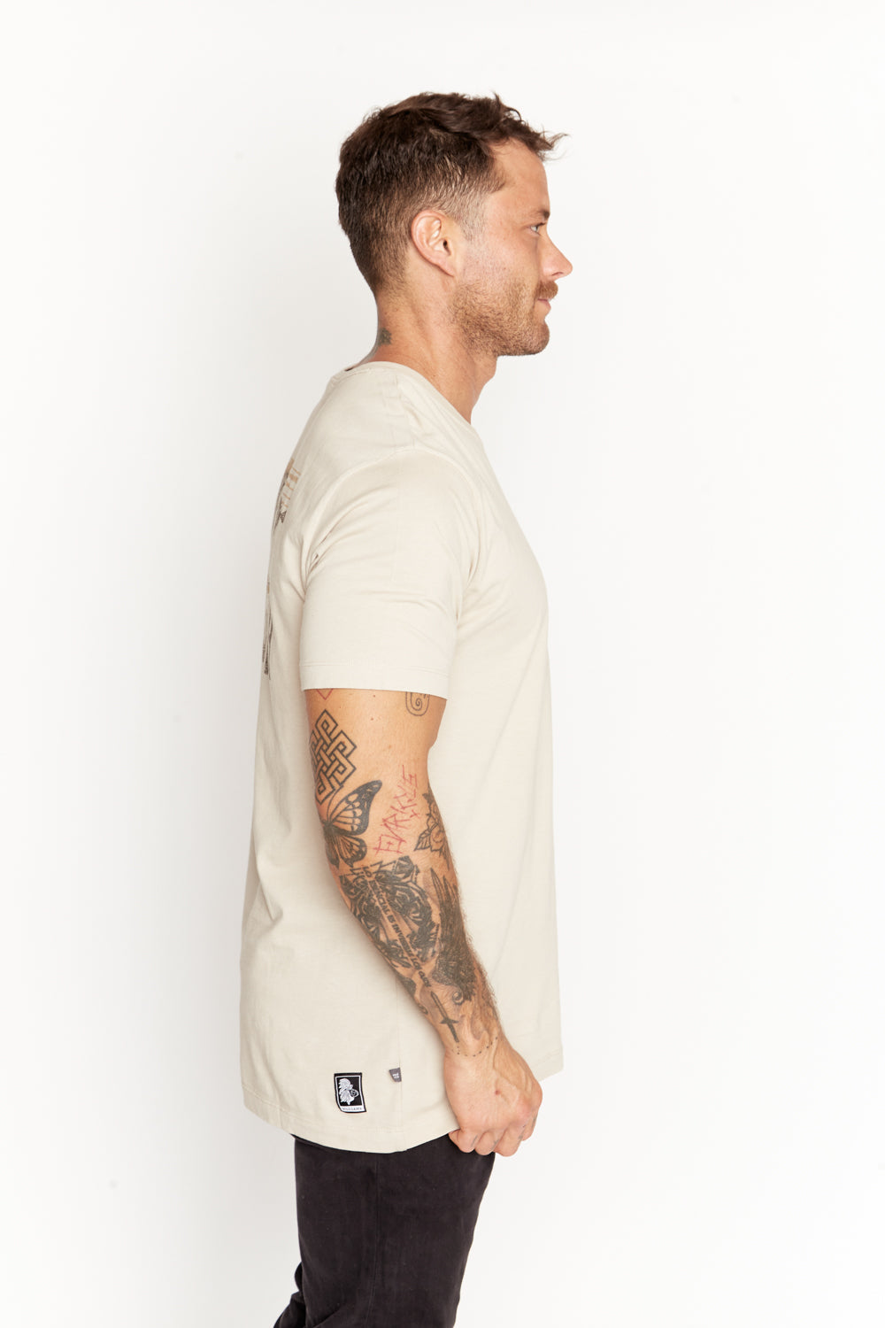 Polera Vetiver Orgánica Beige Hombre