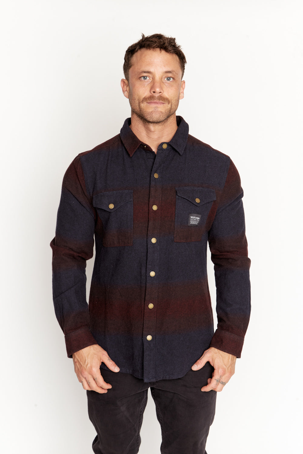 Camisa Serbal Orgánica Azul Hombre